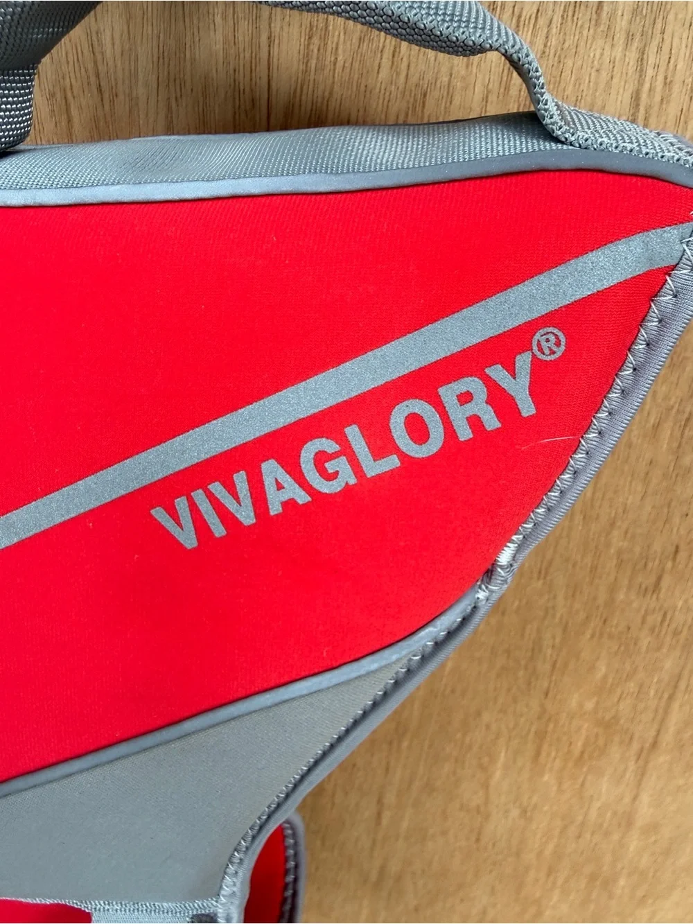 Vivaglory Large Dog Life Jacket Red Neoprene Sports Flotation Safety Vest L